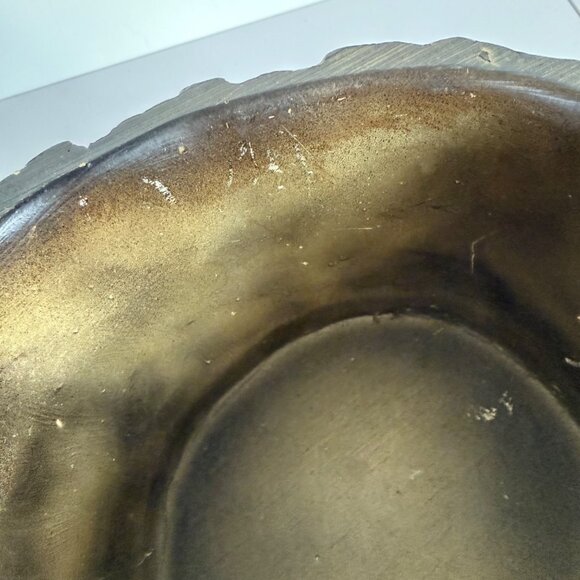 Rustic 70s Owl Log Planter Vintage Home Retro Woodland Decor Resin Flower Pot - Picture 7 of 14